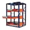 Jarke Roll Out Shelving, 48"D x 48"W x 72-1/2"H, 3 Shelves, Blue EZ484872 - alternate 1