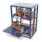 Jarke Roll Out Shelving, 48"D x 48"W x 72-1/2"H, 3 Shelves, Blue EZ484872 - alternate 2