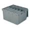 Buckhorn Attached Lid Container, 17 gal Volume Cap., 24 in L, 19 1/2 in W, 12 1/2 in H, Plastic, Steel Hinge 39175 - alternate 1