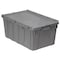Buckhorn Attached Lid Container, 17 gal Volume Cap., 27 in L, 17 in W, 12 1/2 in H, Plastic, Steel Hinge 39160 - alternate 2