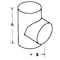 Ameri-Vent Standard Tee, 3" Dia., 7-1/8" L 3ET - alternate 2