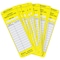 Brady Tag, Laddertag(TM) Insert, Polyester, 6 1/2 in H x 2 in W, Black, Yellow on White, Rectangle LAD-EITL521 - alternate 1