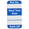 Brady Tag, Nanotag Insert, Polyester, 1 21/64 in H x 45/64 in W, Blue on White, Rectangle, 100 PK NAN-GP B - alternate 1