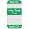 Brady Tag, Nanotag Insert, Polyester, 1 5/16 in H x 45/64 in W, Green on White, Rectangle, 100 PK NAN-GP G - alternate 1