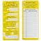 Brady Tag, Maintenance, Polyester, 7 5/8 in H x 3 1/8 in W, Black, Yellow on White, Rectangle, 100 PK SCAF-STSI594 - alternate 1