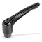Kipp Adjustable Handle, Modern Design, Sz. 4, 3/8-16, Die Cast Zinc Black Satin, Comp: Steel K0122.4A41 - alternate 2
