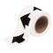 Brady Arrow Tape, Black/White, 4 In. W, 91409 91409 - alternate 1