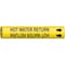 Brady Pipe Mrkr, Hot Water Return, 3/4to1-3/8 In, 4081-A 4081-A - alternate 1
