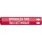 Brady Pipe Marker, Sprinkler Fire, 3/4to1-3/8 In 4127-A - alternate 1