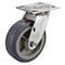 Zoro Select Swivel Plate Caster, 6 in Dia, 900 lb, Gray P21SX-UP060D-14 - alternate 1