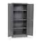 Zoro Select Stationary Storage Cabinet, 24 Gauge Steel, 66 in H x 30 in W x 15 in D, Gray 1UFD5 - alternate 1