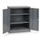 Zoro Select Shelving Storage Cabinet, 42 in H, 36 in W, 18 in D, Swing, Keyed, Gray, 2 Shelves, 0 Drawers 1UFD3 - alternate 1