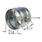 Dayton Volume Control Damper, 8-1/4"D, 10"DuctDia 3HGN9 - alternate 3