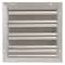 Dayton 16 in 19"H-W 5 1/4"L Aluminum Backdraft Damper, 16-1/2 in x 16-1/2 in, Aluminum 3HHN6 - alternate 1