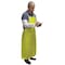 Chemsplash Disposable Bib Apron, Proprietary Laminated Nonwoven, Seamless, 10 mil, 46 in, Yellow, Universal 702846Y - alternate 2