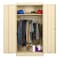 Tennsco Wardrobe Storage Cabinet, 72 in H, 36 in W, Swing, Keyed, Champagne/Putty, 1 Shelves, 0 Drawers 7114PY - alternate 1