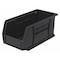Akro-Mils Hang & Stack Storage Bin, Plastic, Black, 5 in H, 5 1/2 in W, 10 7/8 in L 30230BLACK - alternate 1