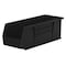 Akro-Mils Hang & Stack Storage Bin, Plastic, Black, 5 in H, 5 1/2 in W, 14 3/4 in L 30234BLACK - alternate 1