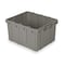 Buckhorn Stack & Nest Storage Tote, 17.7 gal, 24 in L x 20 in W x 12-3/8 in H, Gray, Polyethylene DL2420120201000 - alternate 1