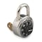 Master Lock Combination Padlock, Front, Black/Silver 1525EZRC - alternate 2