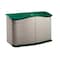 Rubbermaid Commercial 18 cu ft Resin Horizontal Outdoor Storage Shed, Sandstone FG374801OLVSS - alternate 6