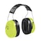 3M Peltor Peltor Optime Over-the-Head Earmuffs, Passive, NRR 30dB, Black/Green H10A HV - alternate 1