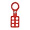 Niagara Lockout Hasp, Red, Steel, 6 Max. No. of Padlocks, 3/8 in Max. Shackle Dia., 1 in Jaw Clearance RSE46CHAIN - alternate 2