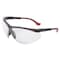 Uvex Genesis XC, Safety Glasses, Anti-Scratch, Clear Lens, Black Frame, Half-Frame S3300 - alternate 1