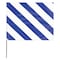 Zoro Select Marking Flag, Vinyl, 18" Wire Staff, Stripes, 18" L., 100 PK 4518SWB-200 - alternate 1