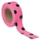 Zoro Select Flagging Tape, No Legend, Black/Fluorescent Pink, 1 3/16 in Wide x 150 ft Length, Vinyl, 2.5 mil PDPGBK-200 - alternate 2