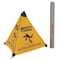 Handy Cone Floor sign, 18 in H, Nylon, English, 17177I 17177I - alternate 1
