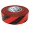 Zoro Select Flagging Tape, No Legend, Black/Red, 1 3/16 in Wide x 300 ft Length, Vinyl, 2 mil SRBK-200 - alternate 1