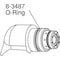 Thermal Dynamics O-Ring, For 2CZF1 and 2CZF2, PK5 8-3487 - alternate 2