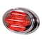 Maxxima Clearance Light, LED, Red, Surface, Oval, 3 L 3JYC3 - alternate 1