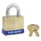 Master Lock Padlock, Keyed Alike, Standard Shackle, Rectangular Brass Body, Steel Shackle, 5/8 in W 4KA-3202 - alternate 1