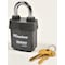 Master Lock Padlock, Keyed Alike, Standard Shackle, Rectangular Steel Body, Boron Shackle, 7/8 in W 6121KA-10G100 - alternate 4