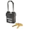Master Lock Padlock, Keyed Alike, Long Shackle, Rectangular Steel Body, Boron Shackle, 7/8 in W 6121KALJ-10G202 - alternate 1