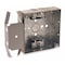Raco Electrical Box, 21 cu in, Square Box Type, 2 Gangs, Galvanized Zinc, Square Shape 229 - alternate 1