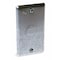 Raco Box Cover, Square Box Type, 1 Gang, Galvanized Zinc, KO Centered Cover Type 861 - alternate 1