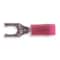 Sta-Kon Fork Terminal, #10 Stud Size, 16 AWG, 600 V, Nylon Insulated, Red, Crimp Termination Only, 100 PK RA18-10FL - alternate 1