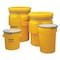 Eagle Mfg Open Head Salvage Drum, Polyethylene, 30 gal, Unlined, Yellow 1602 - alternate 6