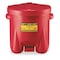 Eagle Mfg Oily Waste Can, 10 gal, Red, Polyethylene, 18 in Height, Foot Operated Self-Closing 935FL - alternate 1