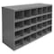 Durham Mfg Pigeonhole Bin Unit, 33.75 in W x 12 in D x 23.875 in H, 24 Compartments, Gray, Steel 356-95 - alternate 1
