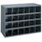 Durham Mfg Pigeonhole Bin Unit, 33.75 in W x 12 in D x 23.875 in H, 24 Compartments, Gray, Steel 356-95 - alternate 6
