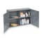 Durham Mfg Shelving Storage Cabinet, 22-1/4 in H, 33-3/4 in W, 8-1/2 in D, Swing, Keyed, Gray, 1 Shelves 343-95 - alternate 2