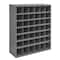 Durham Mfg Pigeonhole Bin Unit, 33.75 in W x 12 in D x 42 in H, 42 Compartments, Gray, Steel 360-95 - alternate 1