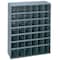 Durham Mfg Pigeonhole Bin Unit, 33.75 in W x 12 in D x 42 in H, 42 Compartments, Gray, Steel 360-95 - alternate 2