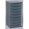 Durham Mfg Storage Cabinet, 24 1/2 in H, 12 5/8 in W, 12 1/8 in D, 9 Drawers, 1 Shelves, Steel, Gray 611-95 - alternate 3