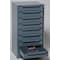 Durham Mfg Storage Cabinet, 24 1/2 in H, 12 5/8 in W, 12 1/8 in D, 9 Drawers, 1 Shelves, Steel, Gray 611-95 - alternate 4