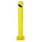 Zoro Select Bollard, Bolt-On, Carbon Steel, Dia 4 1/2 in, Safety Yellow 3KR45 - alternate 1